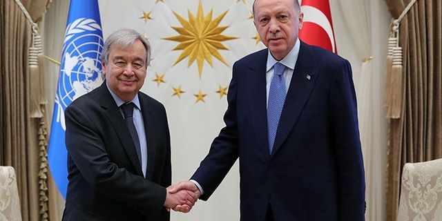 Erdoğan BM Sekreteri ile görüştü