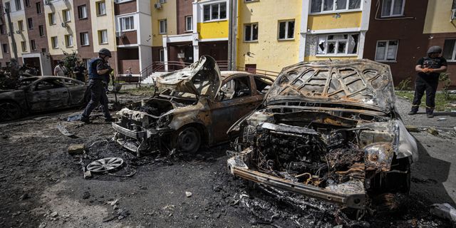 İşgal altındaki Ukrayna'dan yürek burkan fotoğraflar