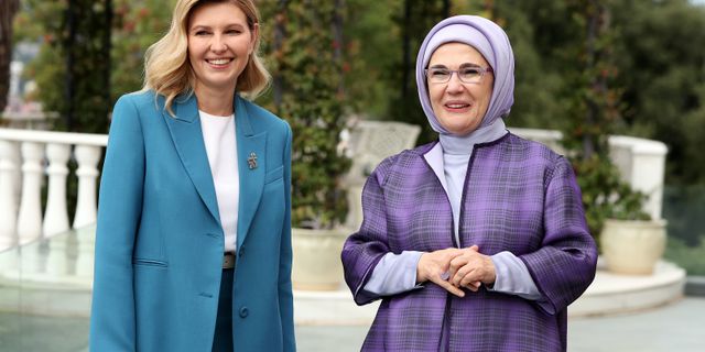 Emine Erdoğan, Olena Zelenska ile bir araya geldi
