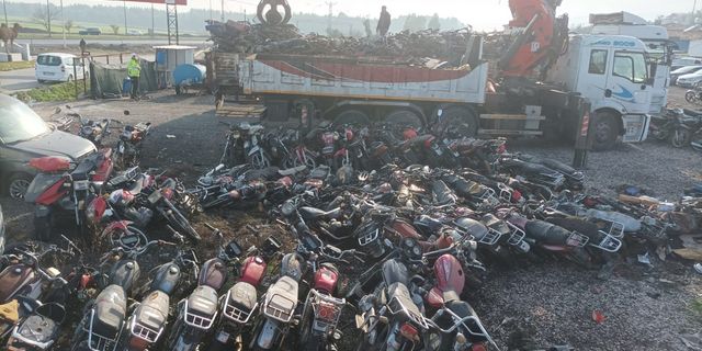 Trafikten men edilen motosikletler silah olacak!