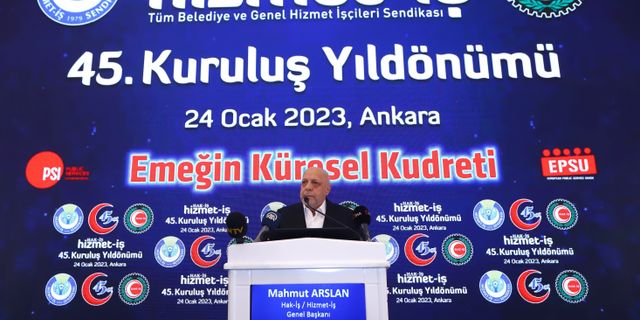 Hak-İŞ Genel Başkanı Arslan: Beraber yürümenin ağır bedellerini ödedik