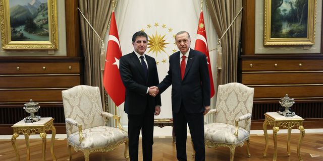 Cumhurbaşkanı Erdoğan, Neçirvan Barzani ile görüştü