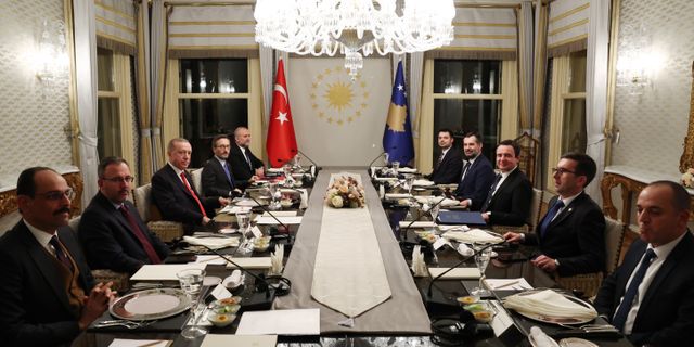 Cumhurbaşkanı Erdoğan Başbakan Kurti'yi kabul etti