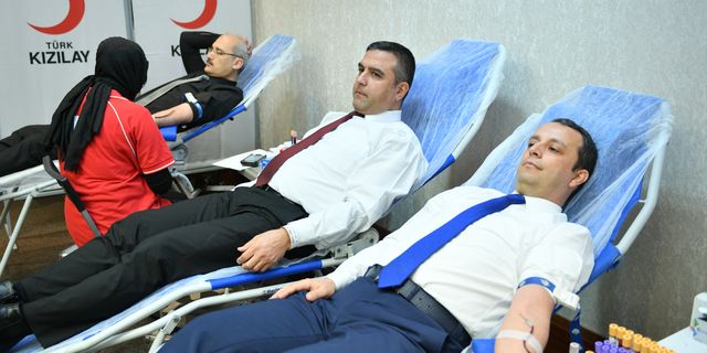 Adalet Bakanlığı çalışanlarından kan bağışı seferberliği