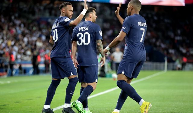 Mbappe, Messi ve Neymar üçlüsünden 64 gol