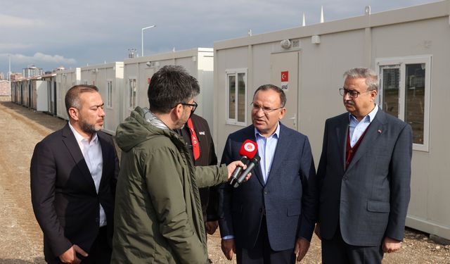 Bakan Bozdağ: Diyarbakır’da 621 konteyner kurulacak