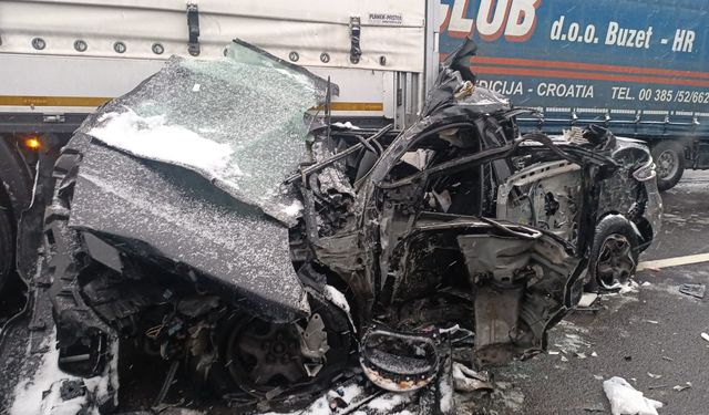 TEM'de feci kaza: 58 araç karıştı!