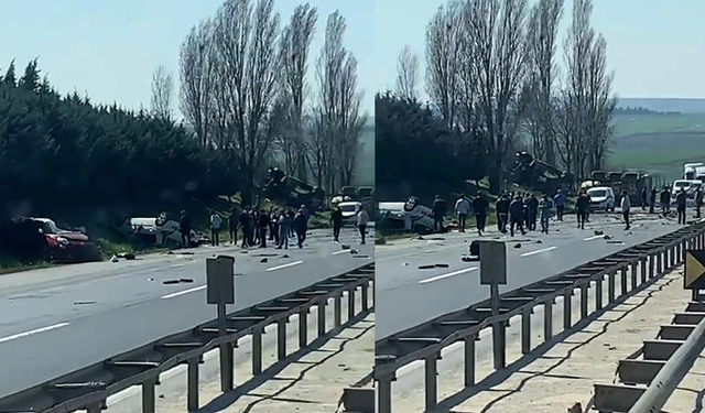 TEM Silivri'de feci kaza: Ölü ve yaralılar var