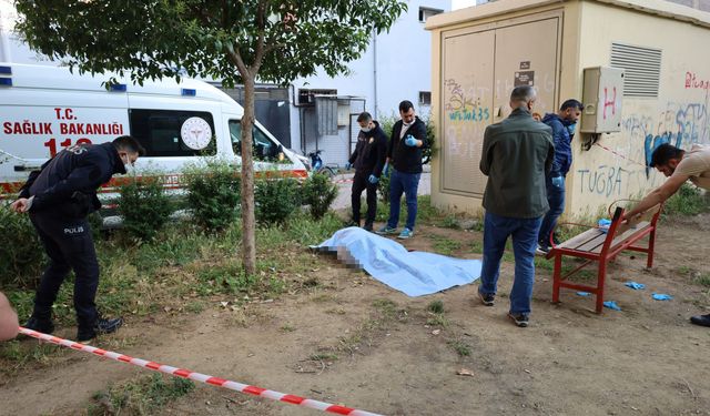 Evinin önündeki parkta intihar etti