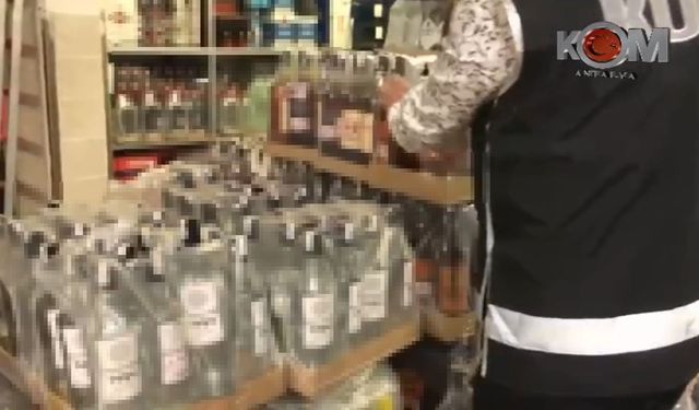 Turistik otele sahte alkol operasyonu!