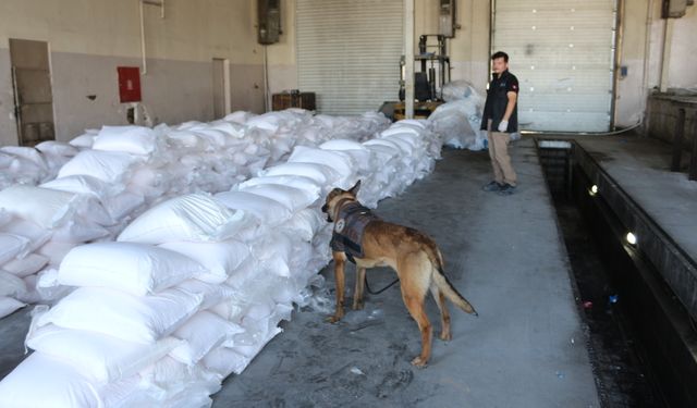 Tuz çuvallarından 49 kilogram uyuşturucu çıktı
