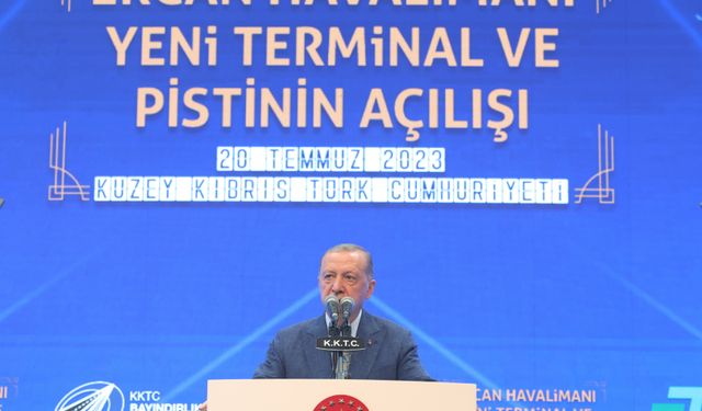 Cumhurbaşkanı Erdoğan Yeni Ercan Havalimanı'nı açtı