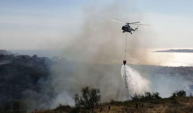 Büyükçekmece'de yangın