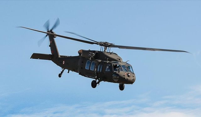 Helikopter evin üzerine düştü..