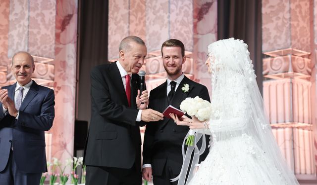 Erdoğan nikah şahidi oldu