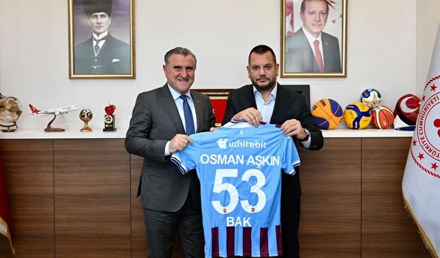 Trabzonspor'dan Bakan Bak'a teşekkür ziyareti