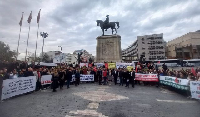 Atanmayan öğretmenler Ankara’da eylem yaptı