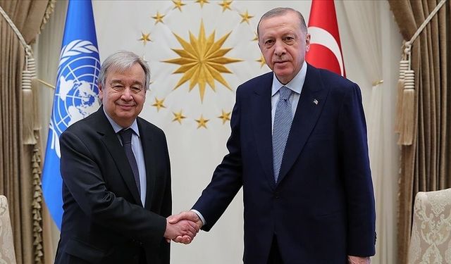 Erdoğan, Guterres ile Gazze'yi konuştu!