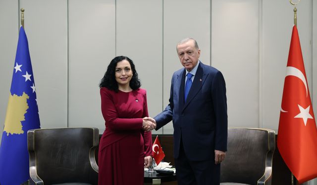 Erdoğan, Kosovalı mevkidaşıyla görüştü