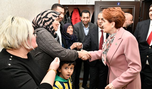 Akşener'den şehit ailesine ziyaret