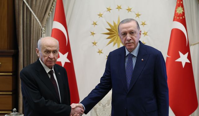 Erdoğan ile Bahçeli görüşmesi sona erdi