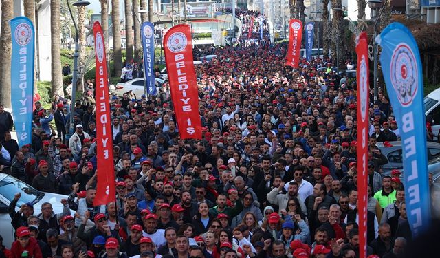 TİS'ten sonuç alamayan işçiler eylem yaptı!