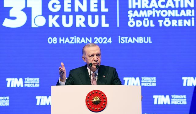 Erdoğan: İhracatımız bir önceki yıla göre rekor kırdı!