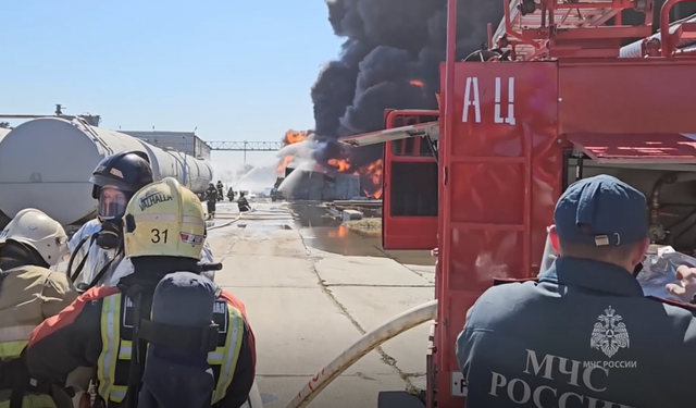 Petrol rafinerisinde yangın çıktı!