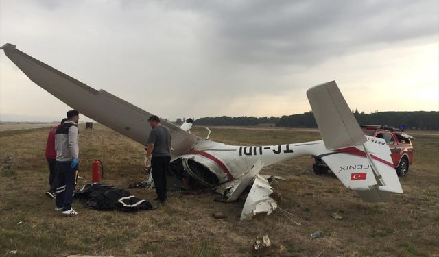 Eğitim uçağı düştü, 2 pilot hayatını kaybetti