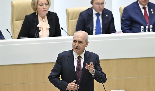 TBMM Başkanı Kurtulmuş, Rusya Meclisine hitap etti!