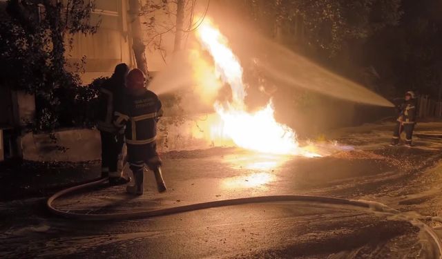 Doğalgaz borusu patladı, büyük panik yaşandı