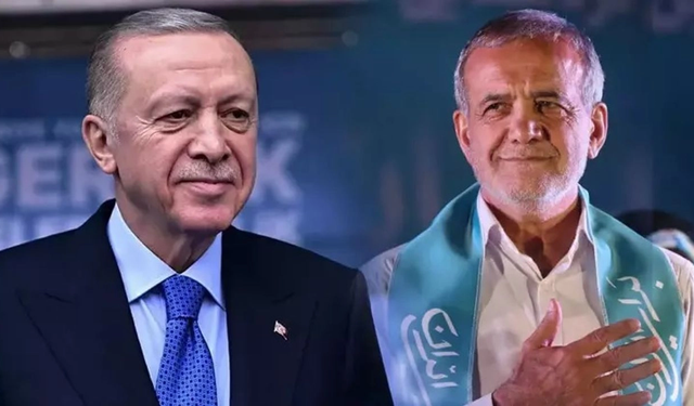 Erdoğan, Pezeşkiyan ile görüştü