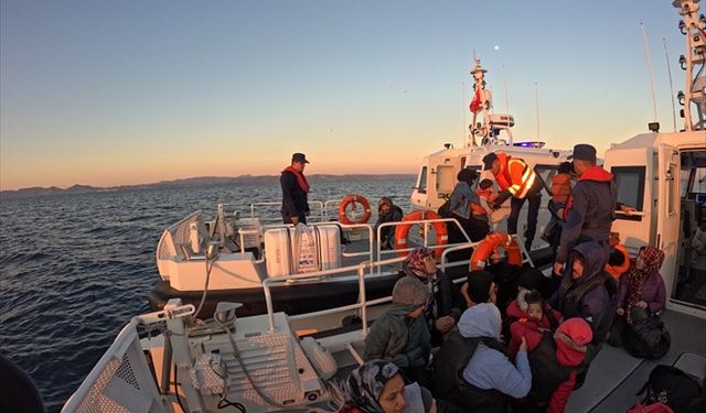 Midilli Adası'na gitmeye çalışan göçmenler yakalandı