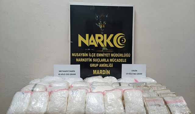 Mardin'de 56 kilo uyuşturucu ele geçirildi