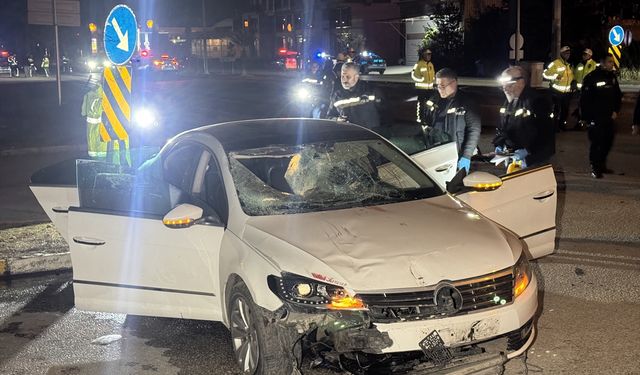 Uygulama noktasında otomolil polisi ezdi!