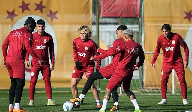 Galatasaray Göztepe maçı hazırlıklarını sürdürdü