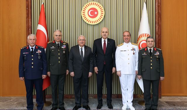 TBMM Başkanı, Bakan Güler ve TSK komuta kademesiyle görüştü!
