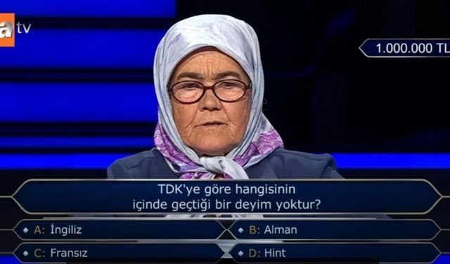 Günay Teyze, 1 milyonluk soruyu açtırdı