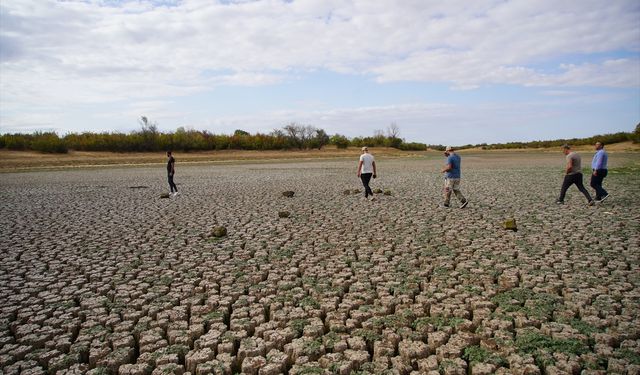 Şerbettar Göleti kuraklık nedeniyle tamamen kurudu!