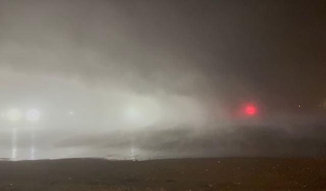 Tatvan'da yoğun sis trafiği kilitledi