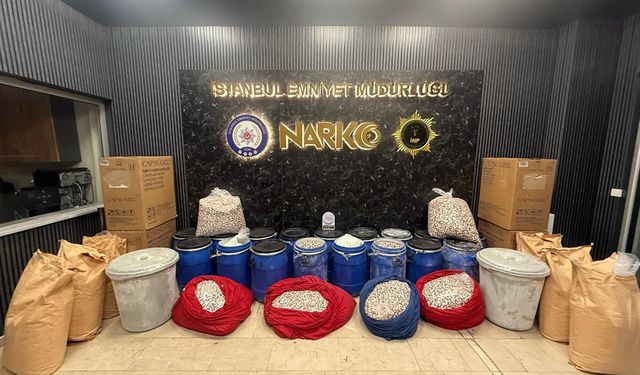 6 milyon 958 bin adet uyuşturucu hap ele geçirildi!