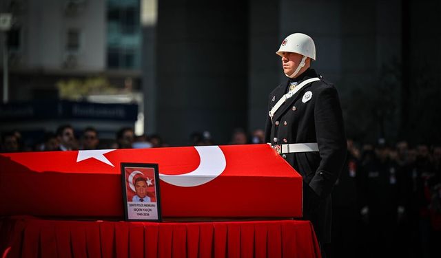 Şehit polis son yolculuğuna uğurlandı!