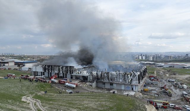 Ankara'da korkutan yangın