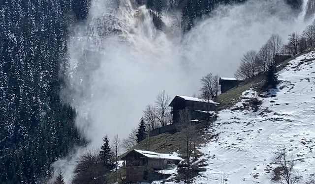 Trabzon'da çığ