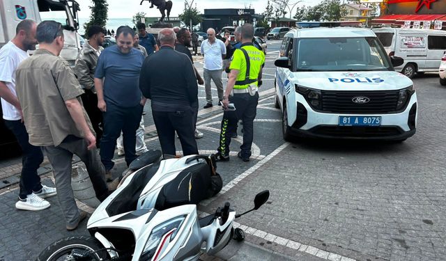 Polisin dur ihtarına uymadı, araçlara çarpınca yakalandı