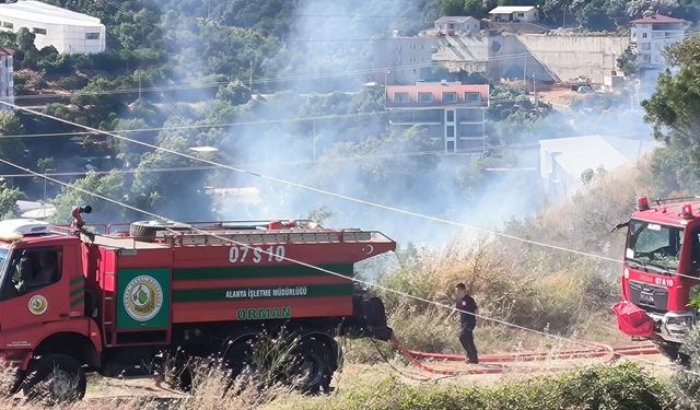 Alanya'da zirai alanda büyük yangın!