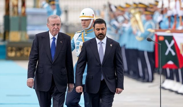 Erdoğan, Irak Başbakanı'nı resmi törenle karşıladı!