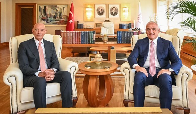 Bakan Ersoy ile ABD Büyükelçisi Barrack'tan kültür ve turizmde iş birliği mesajı
