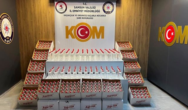 1 ton 160 litre etil alkol ele geçirildi!