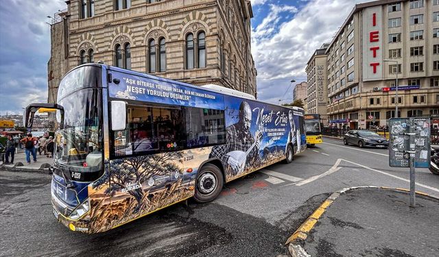 İstanbul'da bazı toplu taşıma araçları Neşet Ertaş'ın anısına özel tasarlandı